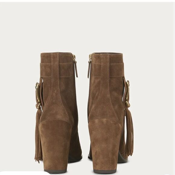 🌟NEW🌟TOD’S🌟Brown Suede Ankle Boots with Tassels - Picture 4 of 6